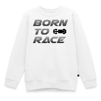 Born to Race - Kinder Premium Organic Sweatshirt - Weiß - Vorne - AI Model Kid Male (0cm)