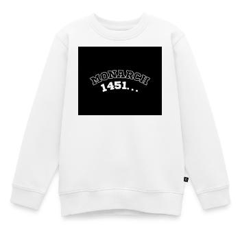 Monarch 1451 Chronik - Kinder Premium Organic Sweatshirt - Weiß - Vorne - AI Model Kid Male (0cm)