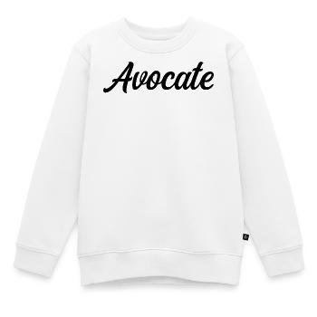 Avocate Droit Justice Tribunal Barreau Défense - Sweat Premium enfant bio - blanc - Devant - AI Model Kid Male (0cm)