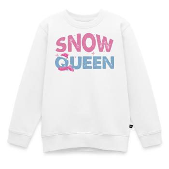 Schneekönigin Winterurlaub - Kinder Premium Organic Sweatshirt - Weiß - Vorne - AI Model Kid Male (0cm)