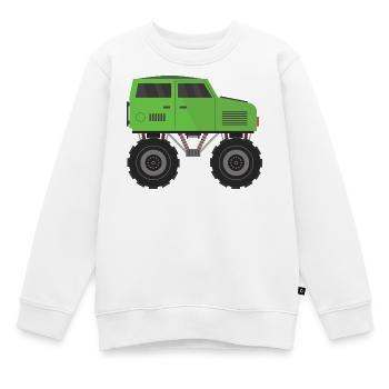 Monstertruck - Kinder Premium Organic Sweatshirt - Weiß - Vorne - AI Model Kid Male (0cm)