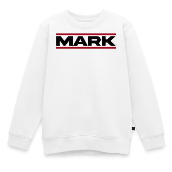 Mark Geschenk  - Kinder Premium Organic Sweatshirt - Weiß - Vorne - AI Model Kid Male (0cm)