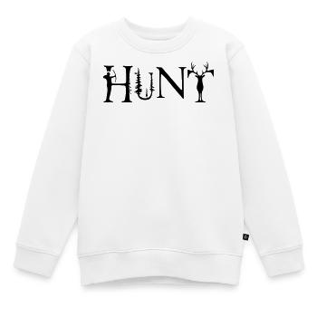 Jagd - Kinder Premium Organic Sweatshirt - Weiß - Vorne - AI Model Kid Male (0cm)