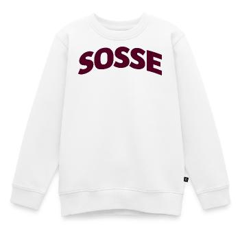 Sosse für immer - Kinder Premium Organic Sweatshirt - Weiß - Vorne - AI Model Kid Male (0cm)