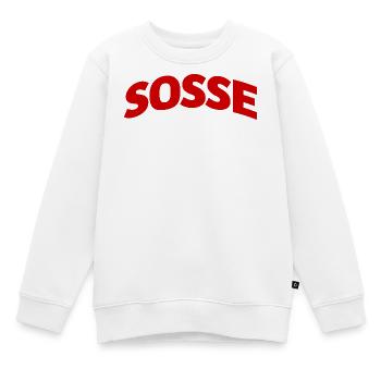 Sosse für immer - Kinder Premium Organic Sweatshirt - Weiß - Vorne - AI Model Kid Male (0cm)