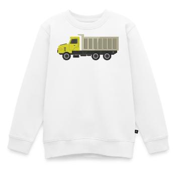 Lkw - Kinder Premium Organic Sweatshirt - Weiß - Vorne - AI Model Kid Male (0cm)