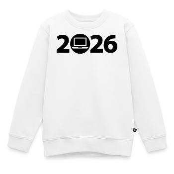 Informatiker 2026, Gamer 2026 - Kinder Premium Organic Sweatshirt - Weiß - Vorne - AI Model Kid Male (0cm)