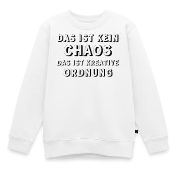 Kreative Ordnung – Chaos Humor Shirt - Kinder Premium Organic Sweatshirt - Weiß - Vorne - AI Model Kid Male (0cm)