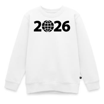 Globus 2026, Weltreise 2026, Weltkugel 2026 - Kinder Premium Organic Sweatshirt - Weiß - Vorne - AI Model Kid Male (0cm)