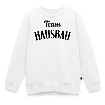 Team Hausbau - Kinder Premium Organic Sweatshirt - Weiß - Vorne - AI Model Kid Male (0cm)
