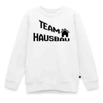 Team Hausbau - Kinder Premium Organic Sweatshirt - Weiß - Vorne - AI Model Kid Male (0cm)
