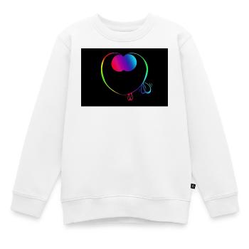 Trickster Too süßes Poster - Kinder Premium Organic Sweatshirt - Weiß - Vorne - AI Model Kid Male (0cm)