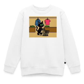 Shopping Meeko - Sweat Premium enfant bio - blanc - Devant - AI Model Kid Male (0cm)