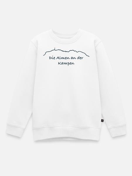 Alpenlinie über Kampen - Kinder Premium Organic Sweatshirt - Weiß