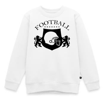 Emblème du logo du football - Sweat Premium enfant bio - blanc - Devant - AI Model Kid Male (0cm)