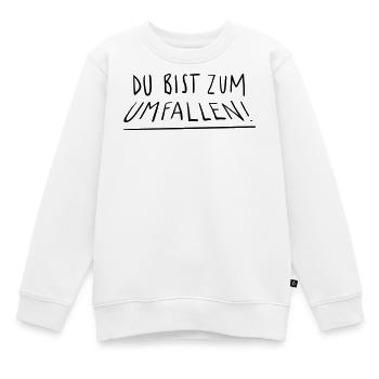 Tu vas tomber - Sweat Premium enfant bio - blanc - Devant - AI Model Kid Male (0cm)