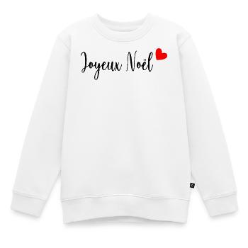 FROHE WEIHNACHTEN. WEIHNACHTEN. FROHE WEIHNACHTEN. FROHE WEIHNACHTEN - Kinder Premium Organic Sweatshirt - Weiß - Vorne - AI Model Kid Male (0cm)