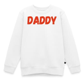 Daddy, der vertraute Papa – Geschenkidee - Kinder Premium Organic Sweatshirt - Weiß - Vorne - AI Model Kid Male (0cm)