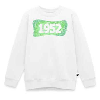 1952 1952 - Kinder Premium sweater biologisch - wit - Voor - AI Model Kid Male (0cm)