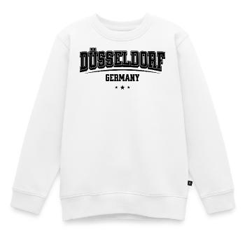 Düsseldorf Germany College Style Souvenir - Kinder Premium Organic Sweatshirt - Weiß - Vorne - AI Model Kid Male (0cm)