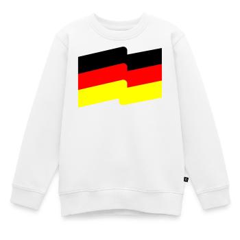 Flag - Kids Premium Organic Sweatshirt - white - Front - AI Model Kid Male (0cm)
