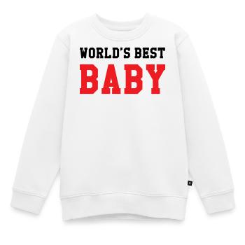 Meilleur bébé du monde - Naissance - Enfant - Sweat Premium enfant bio - blanc - Devant - AI Model Kid Male (0cm)