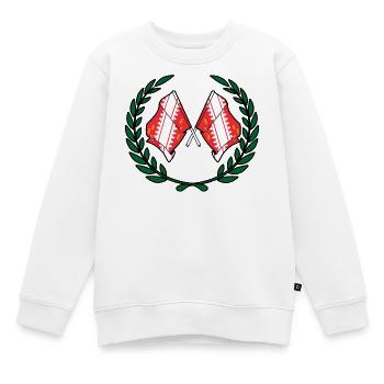 Elsass-Lorbeerkranz - Kinder Premium Organic Sweatshirt - Weiß - Vorne - AI Model Kid Male (0cm)
