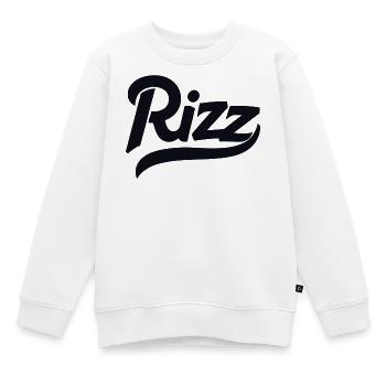 rizz - Kinder Premium Organic Sweatshirt - Weiß - Vorne - AI Model Kid Male (0cm)