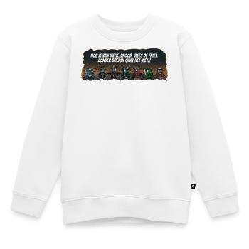 boeren_tshirt_new_landscape_NL - Sweat Premium enfant bio - blanc - Devant - AI Model Kid Male (0cm)