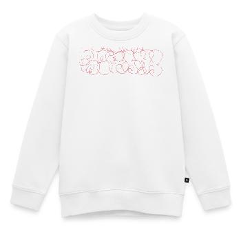 Souvenir de l’Art Abstrait à la Gribouillage Berlin - Sweat Premium enfant bio - blanc - Devant - AI Model Kid Male (0cm)