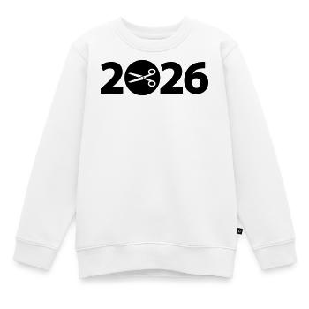 Schneider 2026, Handarbeit 2026 - Kinder Premium Organic Sweatshirt - Weiß - Vorne - AI Model Kid Male (0cm)