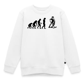 Tolles Unihockey Geschenk für Unihockey - Kinder Premium Organic Sweatshirt - Weiß - Vorne - AI Model Kid Male (0cm)