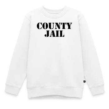 County Jail - Gefängnis - Knast - Gefangener - Kinder Premium Organic Sweatshirt - Weiß - Vorne - AI Model Kid Male (0cm)