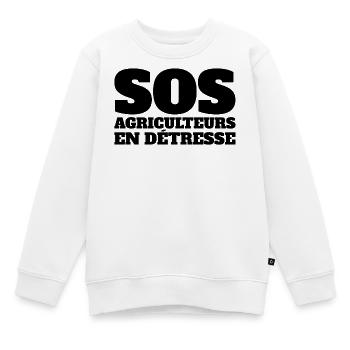 Bauer, Bauern, Viehzüchter - Kinder Premium Organic Sweatshirt - Weiß - Vorne - AI Model Kid Male (0cm)
