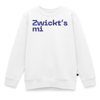 Zwickt's mi - Austropop - Kinder Premium Organic Sweatshirt - Weiß - Vorne - AI Model Kid Male (0cm)