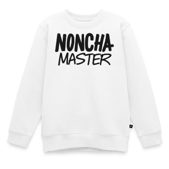 Noncha-Meister - Kinder Premium Organic Sweatshirt - Weiß - Vorne - AI Model Kid Male (0cm)