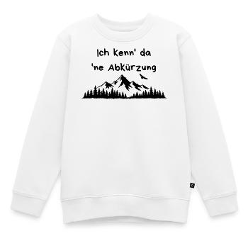 Abréviation des proverbes de randonnée dans les montagnes - Sweat Premium enfant bio - blanc - Devant - AI Model Kid Male (0cm)