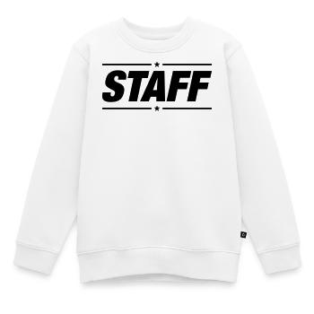 Staff - Kinder Premium Organic Sweatshirt - Weiß - Vorne - AI Model Kid Male (0cm)