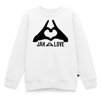 Jah Love - Kinder Premium Organic Sweatshirt - Weiß - Vorne - AI Model Kid Male (0cm)