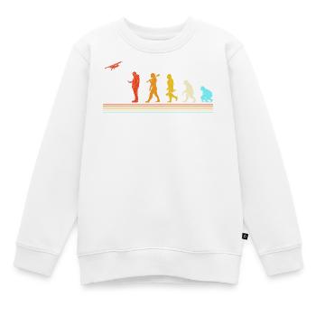 Modellflug Modellflugzeug - Kinder Premium Organic Sweatshirt - Weiß - Vorne - AI Model Kid Male (0cm)