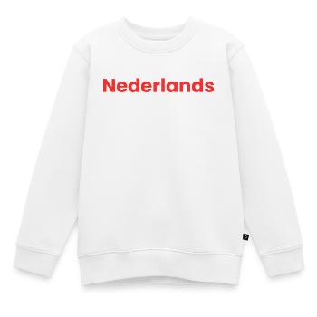 J’adore le néerlandais - Sweat Premium enfant bio - blanc - Devant - AI Model Kid Male (0cm)