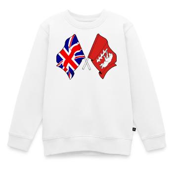 Warwickshire & Großbritannien - Kinder Premium Organic Sweatshirt - Weiß - Vorne - AI Model Kid Male (0cm)