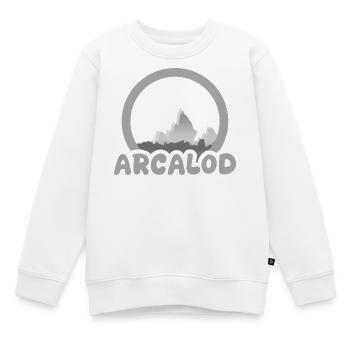 Trekking Arcalod - Kinder Premium Organic Sweatshirt - Weiß - Vorne - AI Model Kid Male (0cm)