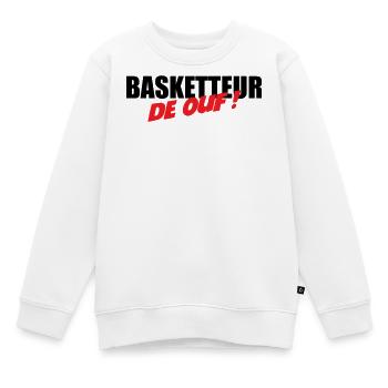 Basketballspieler der Welt – spaßige Leidenschaftssportleistung - Kinder Premium Organic Sweatshirt - Weiß - Vorne - AI Model Kid Male (0cm)