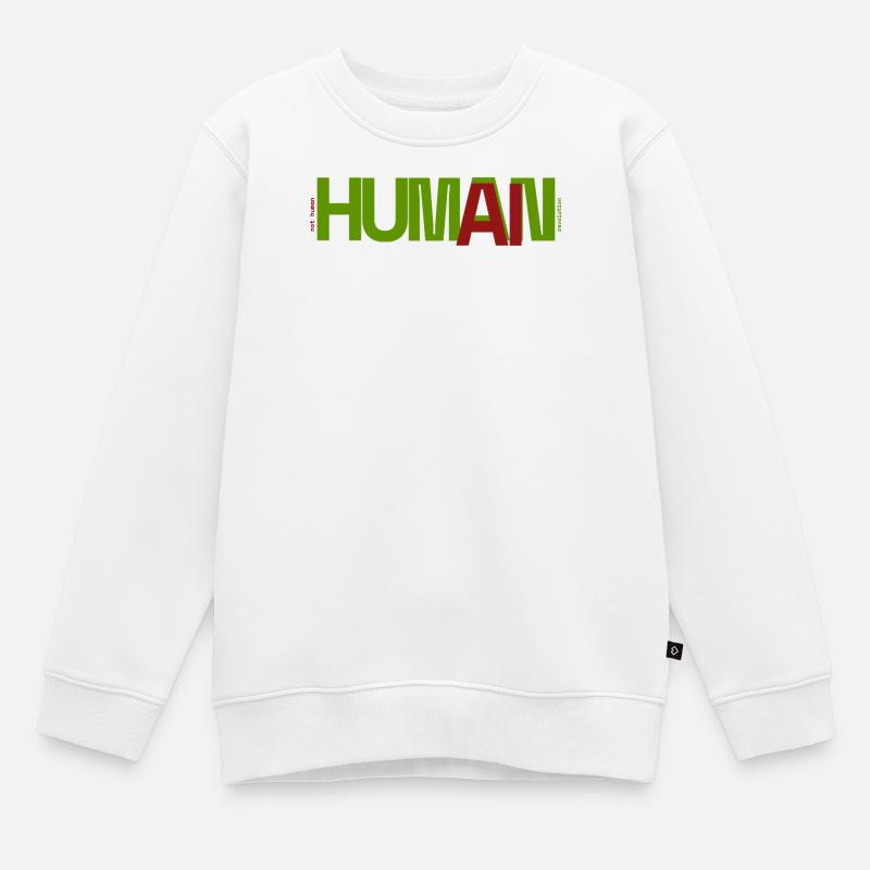 Humain - Sweat Premium enfant bio - blanc
