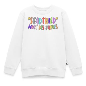 Mot de l’année Cityscape - Sweat Premium enfant bio - blanc - Devant - AI Model Kid Male (0cm)