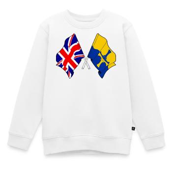 Durham & Großbritannien - Kinder Premium Organic Sweatshirt - Weiß - Vorne - AI Model Kid Male (0cm)