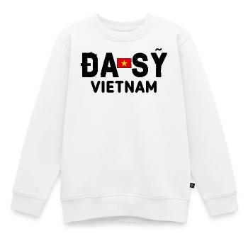 da sy Schmiedetradition hanoi - Kinder Premium Organic Sweatshirt - Weiß - Vorne - AI Model Kid Male (0cm)
