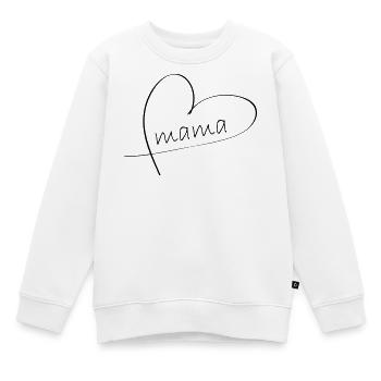 Mama - Kinder Premium Organic Sweatshirt - Weiß - Vorne - AI Model Kid Male (0cm)
