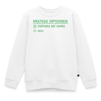 Vorname hanna - Kinder Premium Organic Sweatshirt - Weiß - Vorne - AI Model Kid Male (0cm)